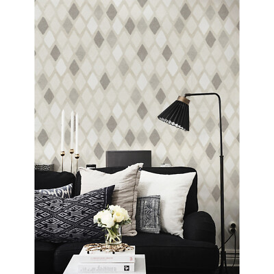 Hand drawn harlequin geometric retro design Self adhesive Wall Mural Wallpaper