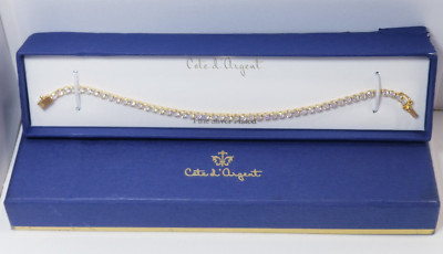 Cate D argent Tennis Bracelet