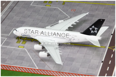 4/14着！Star Alliance／エアバスa380約50cm 1:400 Phoenix Lufthansa STAR ALLIANCE AIRBUS A380 Plane Diecast