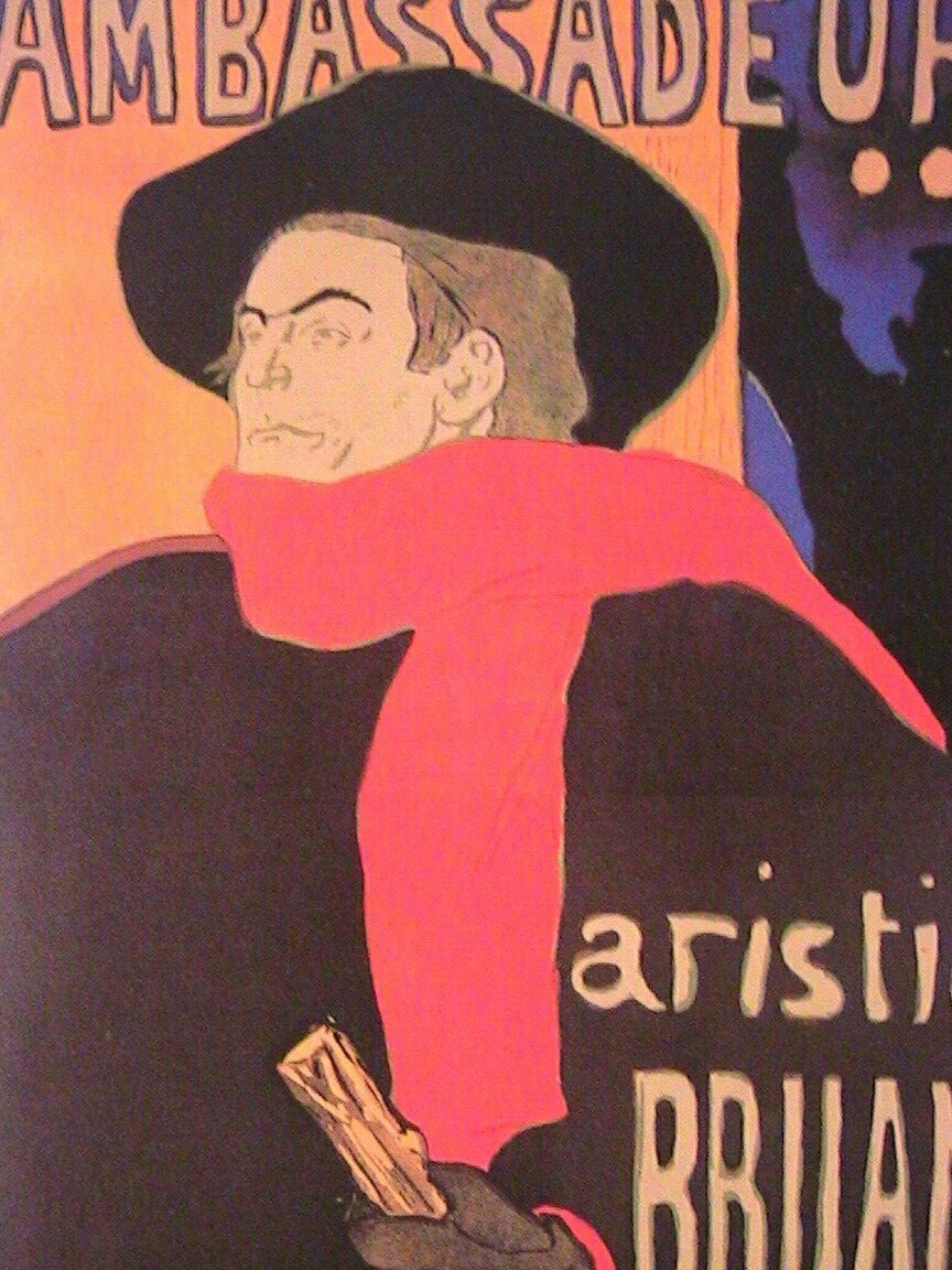 ロートレック 【AMBASSADEURS】 lithograph(Henri De Toulouse ロートレック 【AMBASSADEURS】 lithograph(Henri De Toulouse