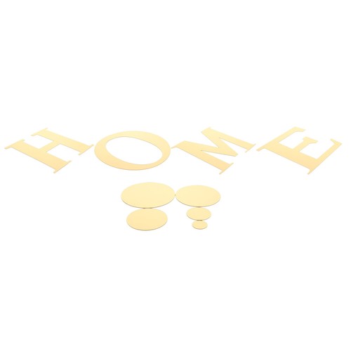 Home Mirror Wall Sticker Decorations for Living Room Alphabet Stickers