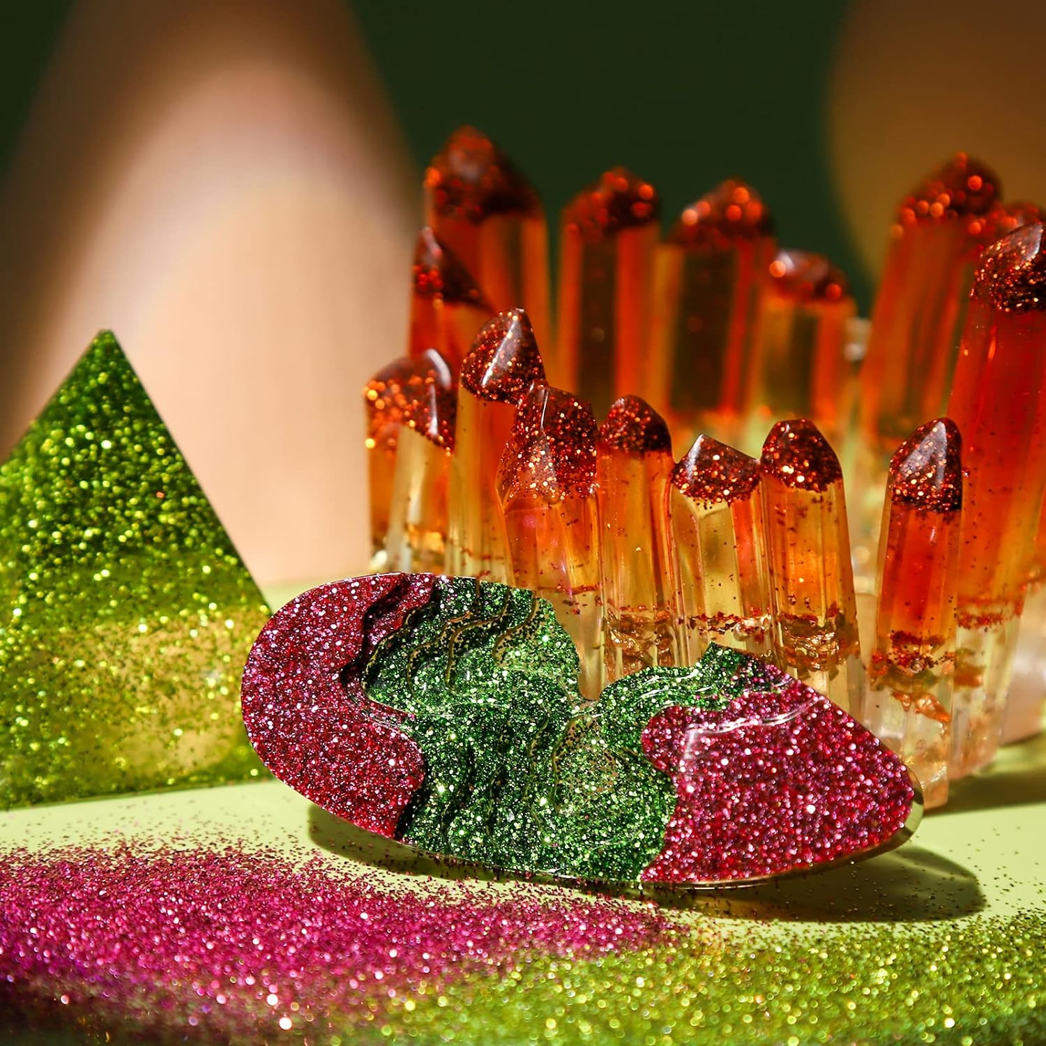 32 Farben Glitzerpulver Set - Glitzer Für Basteln, Nagelkunst & Dekoration