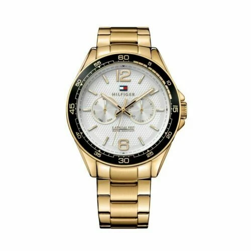 Tommy Hilfiger Stainless Steel Band Resin Case Wristwatches