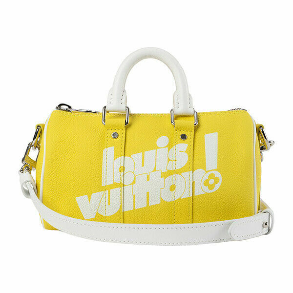 Louis Vuitton Keepall Bandouliere 45 Crossbody XS Yellow Leather