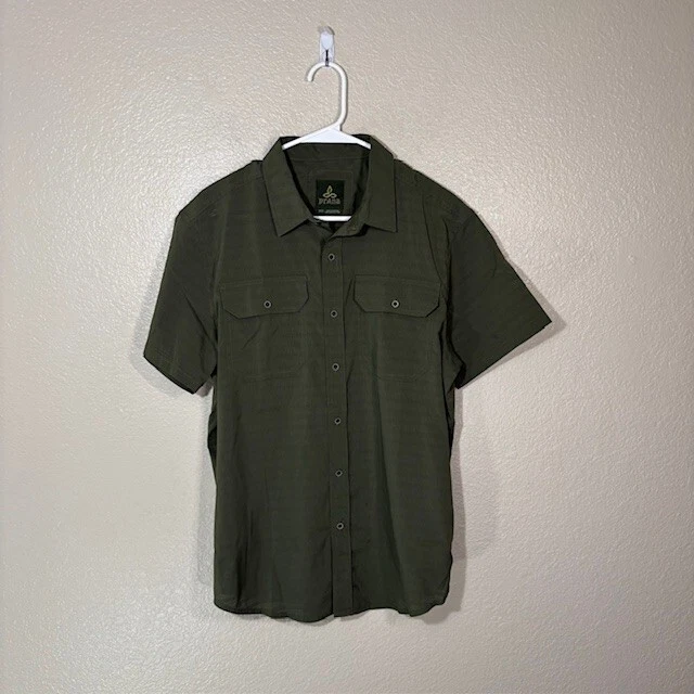 prana cayman short sleeve vented moisture wicking shirt
