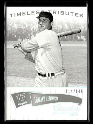 Tommy Henrich #'d /149 - 2014 Panini Classics Timeless Tributes Silver SP #133