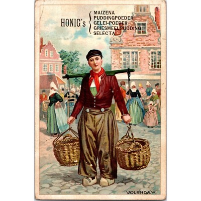 Honig's ~Maizena Puddingpoeder Gelei-Poeder ~ Antique Victorian Trade Card