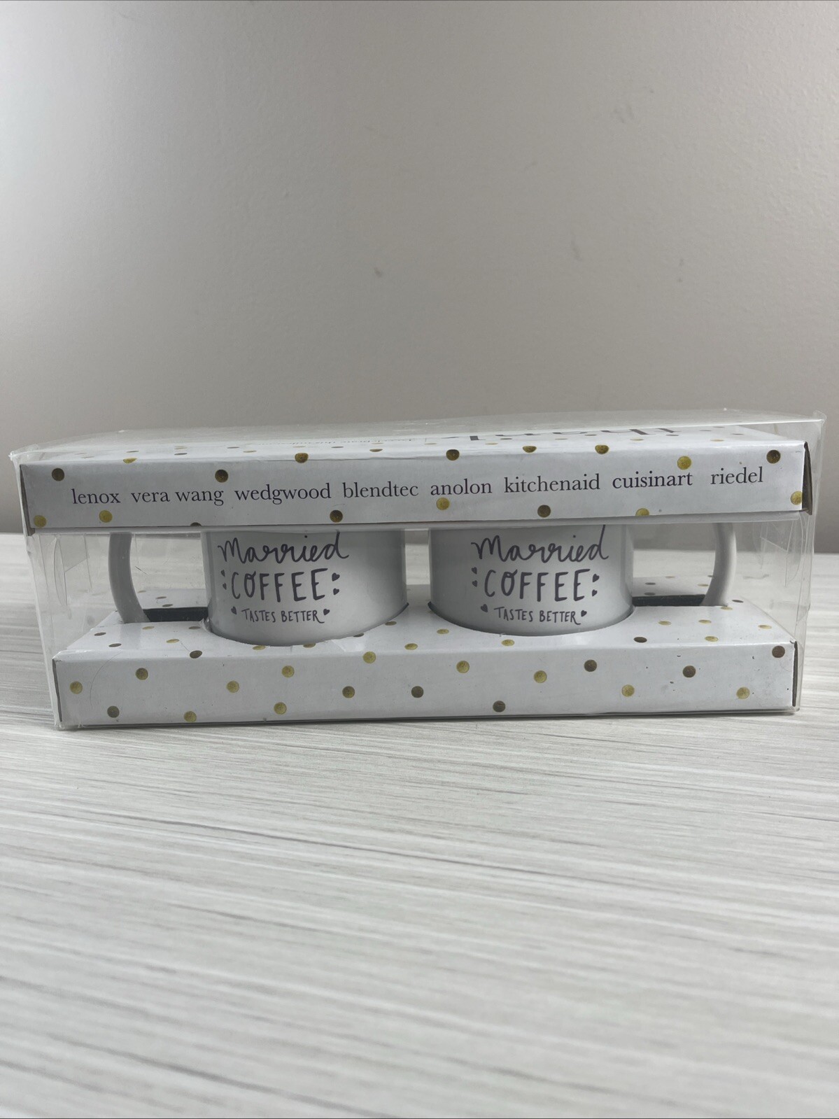 Kate Spade New York 2 Keurig Coffee Mugs Bed Bath & Beyond Sealed Wedding & Gift
