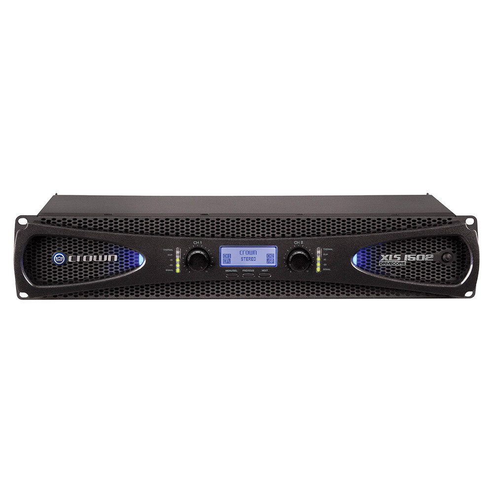 アンプ CROWN D-150Vintage Stereo PowerAmplifier Crown Audio XLS 1502 Stereo 2-channel 525W Class D DriveCore Power