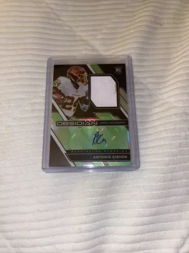 Antonio Gibson Obsidian Emerald Rookie Patch Auto /50