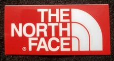 NORTH FACE STICKER "RED FACE" 3 1/2 X 1 1/2 GLOSSY THICK WATERPROOF OUTDOOR USE 