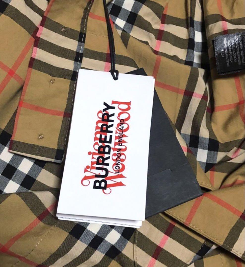 VIVIENNE WESTWOOD x BURBERRY Nova Check Shorts Beige Size S VIVIENNE WESTWOOD x BURBERRY Nova Check Shorts Beige Size S