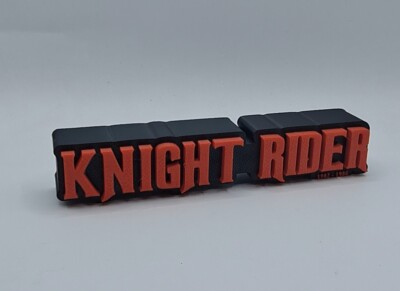 1980's TV Show Knight Rider Logo Sign Shelf Desk Art | eBay