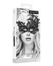 Shots Ouch Black White Lace Eye Mask Royal Black