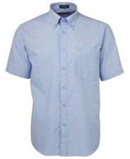 Jb's wear Mens Professional Oxford Corporate Shirt Curved Hem button-downCollar