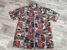 Pacific Legend Hawaiian Shirt Adult Size Medium Made In USA Turtles Ocean Vtg