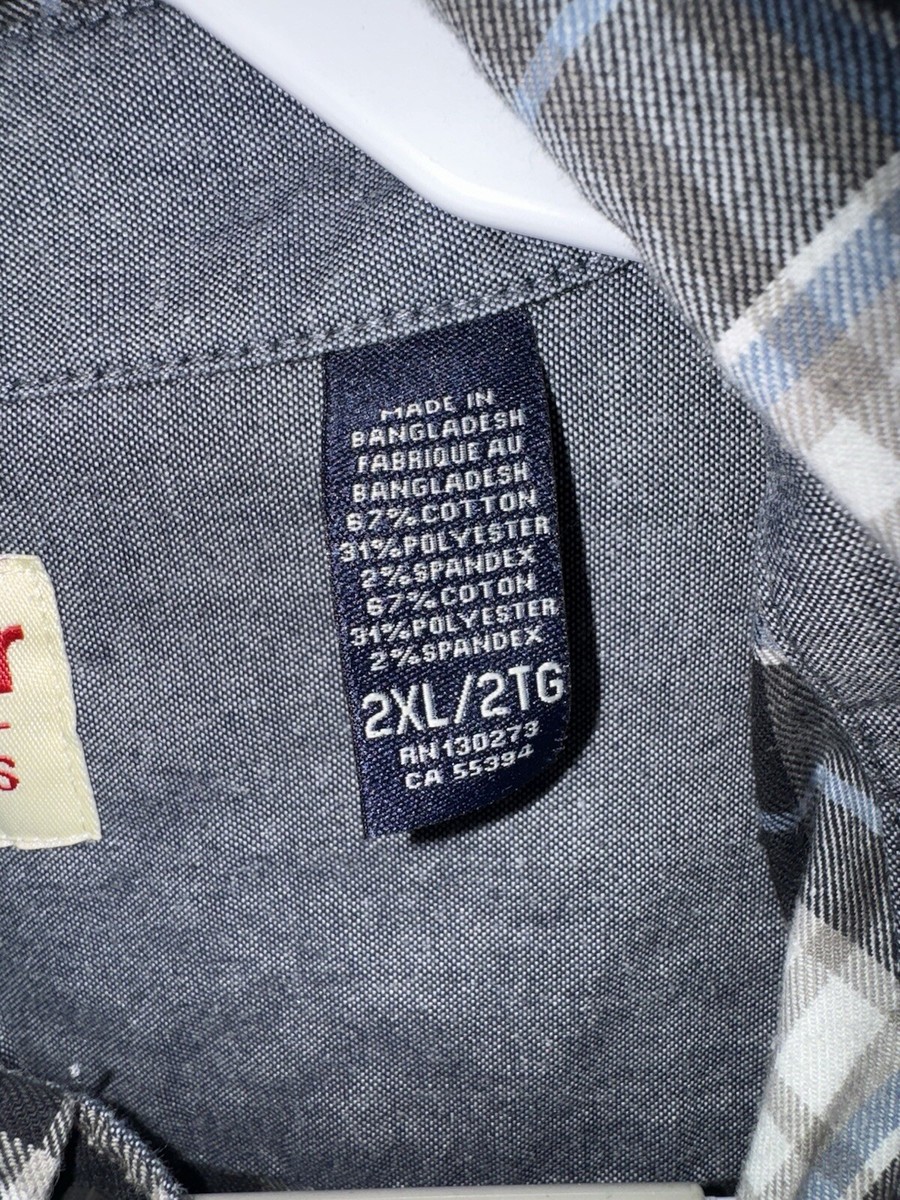 mel Wrangler Long Sleeve Plaid Button Down Twill Shirt Blue, Black