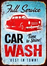 Full Service Car Wash metal wall sign