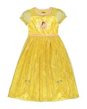 Disney Girls' Toddler Princess Fantasy Gown Sleep Wear, Belle Shines 3, 3T