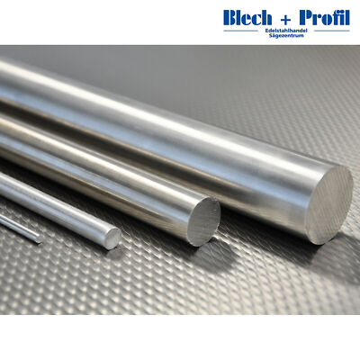 Edelstahl Rundstahl blank 2 - 80mm Rundmaterial h9 1.4571 Welle Stange bis 2m