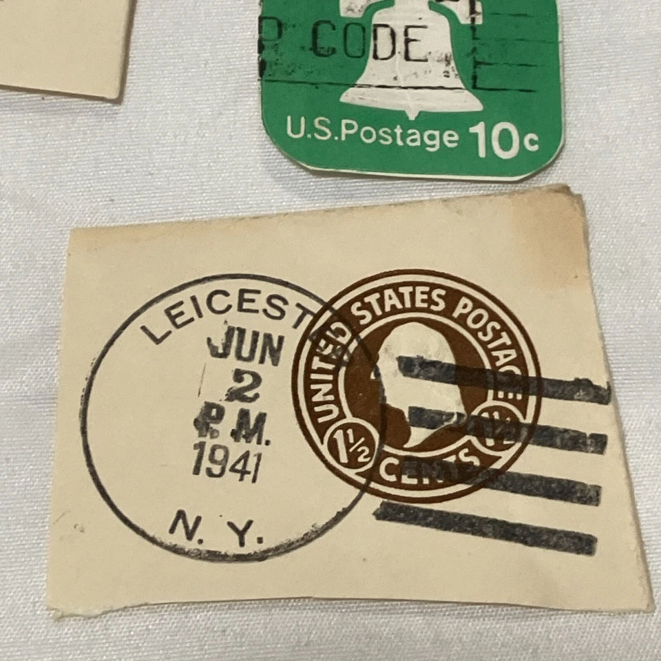 N.Y US Cut Square Stamp Mint LOT 12 Assorted U.S. Postage 1941 Rare Collection - Image 3 of 4