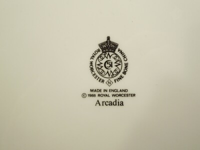 Vintage 1988 Royal Worcester Fine Bone China Arcadia Cake Plate | eBay