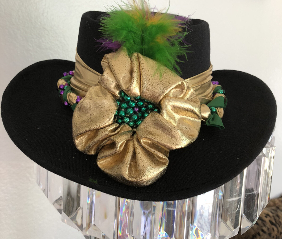 J. R. Palacios Enterprises Western Hats Red Cowgirl Hat With Gold/Black Accents J. R Palacios Enterprises Western Cowgirl Hat by Western  main image 3