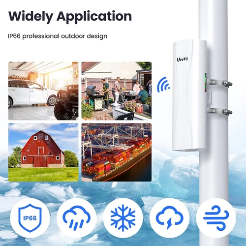 LongRange Wireless Bridge 5KM 1300Mbps Dual Gigabit Ports WLAN Netzwerkerweiterung - Bild 10 von 12