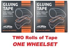 TWO NEW TUFO Tubular Gluing Glue Tape for 700c Road Tires 22mm fit 22-26mm rims