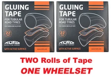 TWO NEW TUFO Tubular Gluing Glue Tape for 700c Road Tires 22mm fit 22-26mm rims