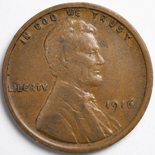 1916-P Lincoln Wheat Penny Cent Extremely Fine (XF/EF), Philadelphia Mint
