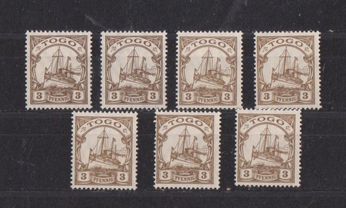 deutsche Auslandspost Togo Mi. 20 postfr. (7x) s. scan