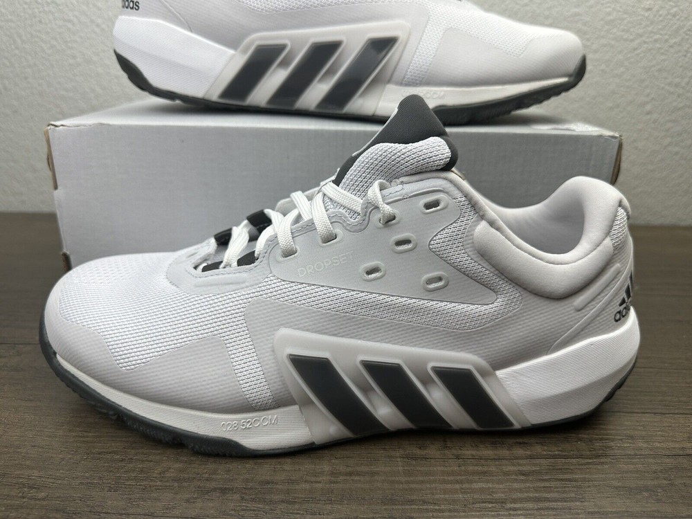 Adidas Dropset Trainer Low Mens Athletic NWT Shoes Gray Tennis Black GW3904
