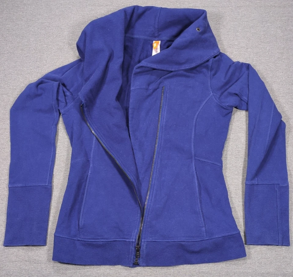 Lucy Activewear Azul Cremallera Assimétrica Cremallera Completa Sudadera Mujer Chaqueta Talla M Foto 2 de 4