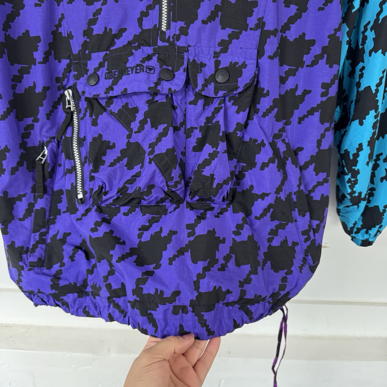 Obermeyer Ski Nylon Windbreak Jacket Pullover Neo… - image 4