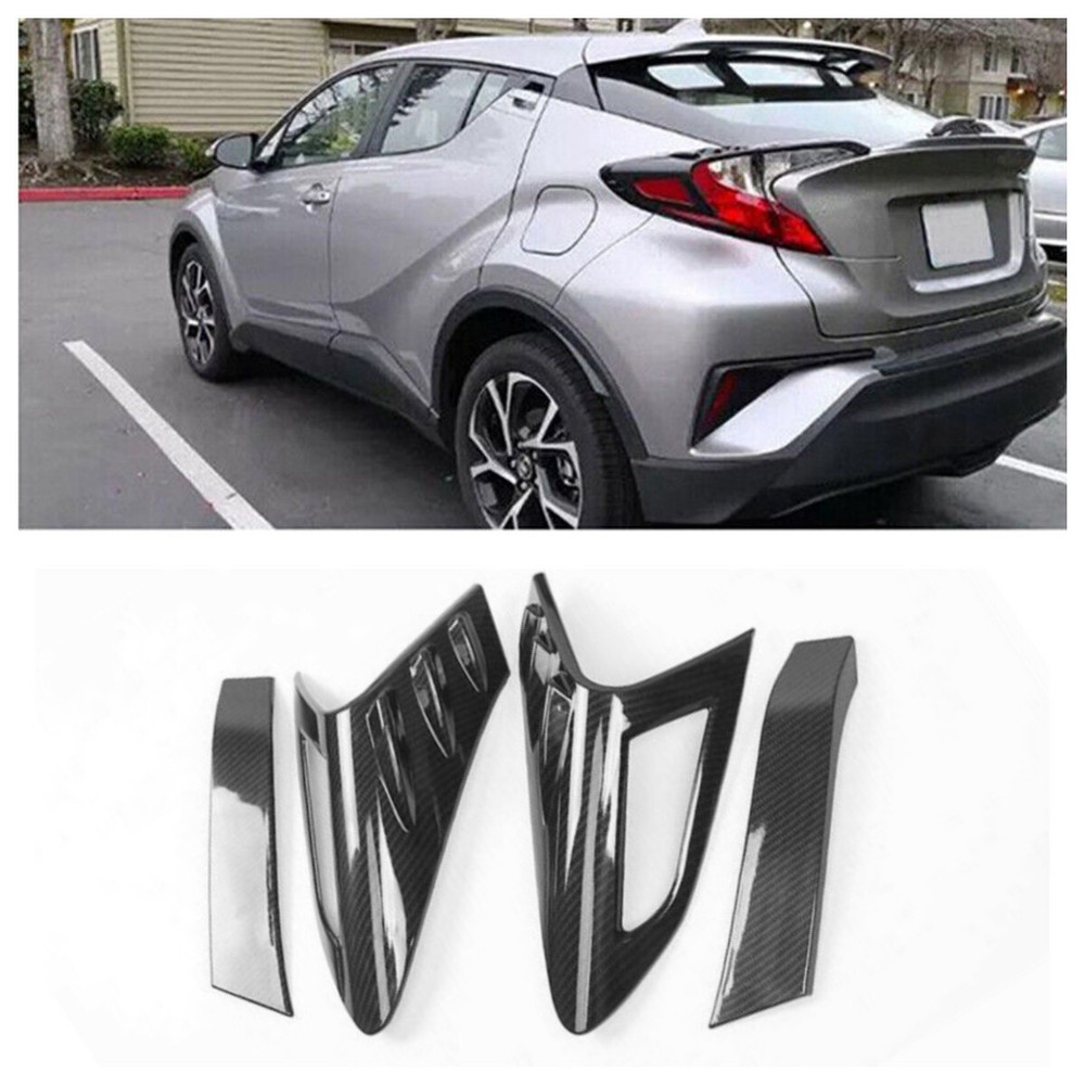 Rear Tail Light Lamp Cover Trim for Toyota CHR 2016-2020 Black Accessories ABS