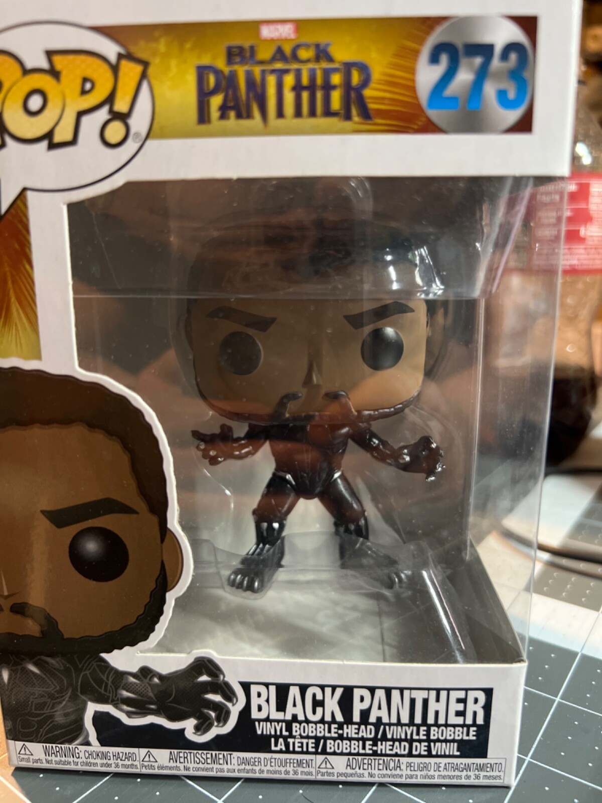Funko Pop Marvel Black Panther Bobble Head Avengers Chadwick Boseman Disney