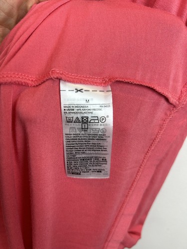 Gap Vestito Donna M Maglia Maxi Tank Tubino Corallo Arancione Rosa Pullover Morbido Leggi - Foto 7 di 9