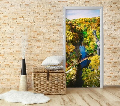 3D Gelber Wald ZHU759 Door Wall Mural Photo Wall Sticker Decal Wall Amy
