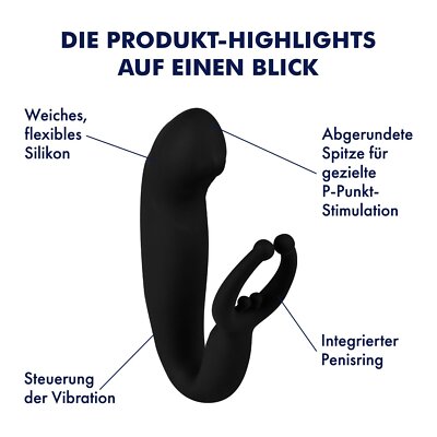 penisring analvibratoren Analvibrator mit Penisring – OH MY! FANTASY main image 1