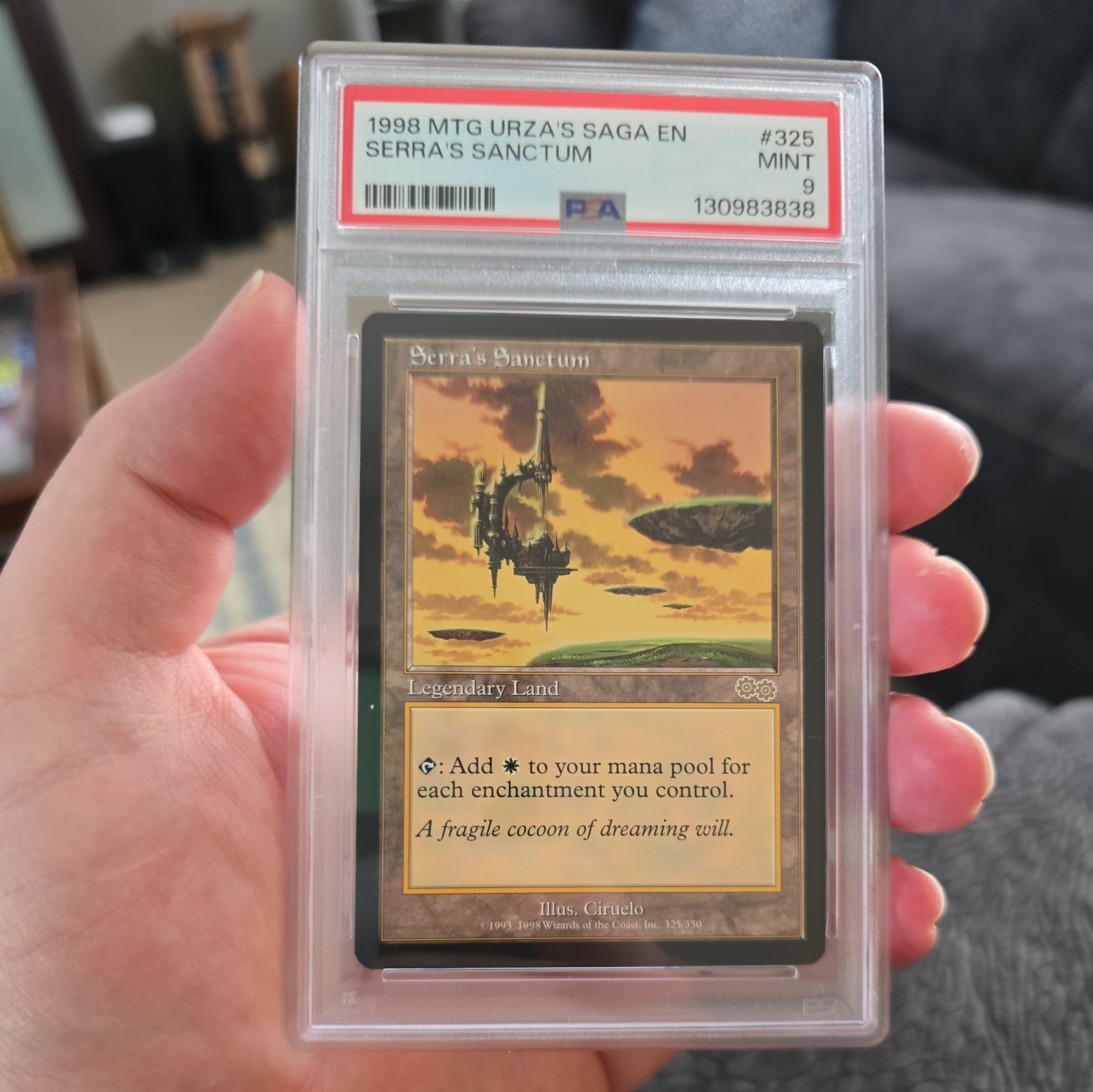 Serra’s Sanctum PSA 9 • MTG 1998 Urza’s Saga