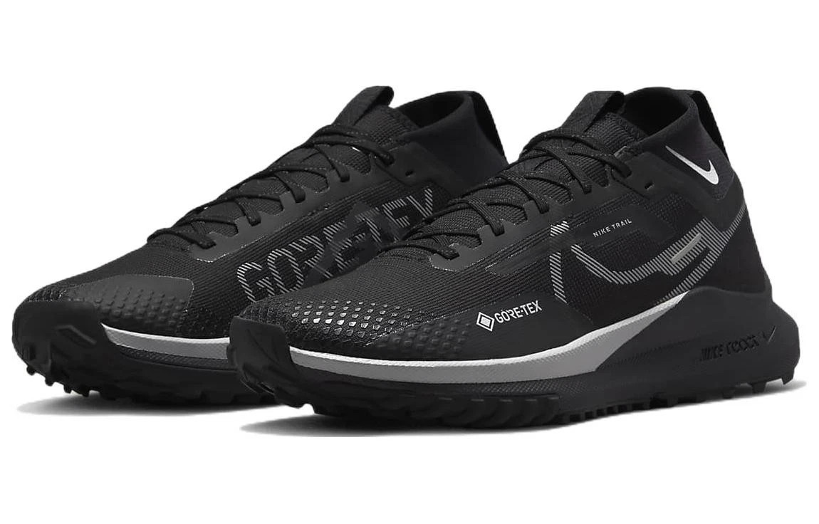 Nike React Pegasus Trail 4 GTX Gore Tex Womens Sz 6 Black Shoes