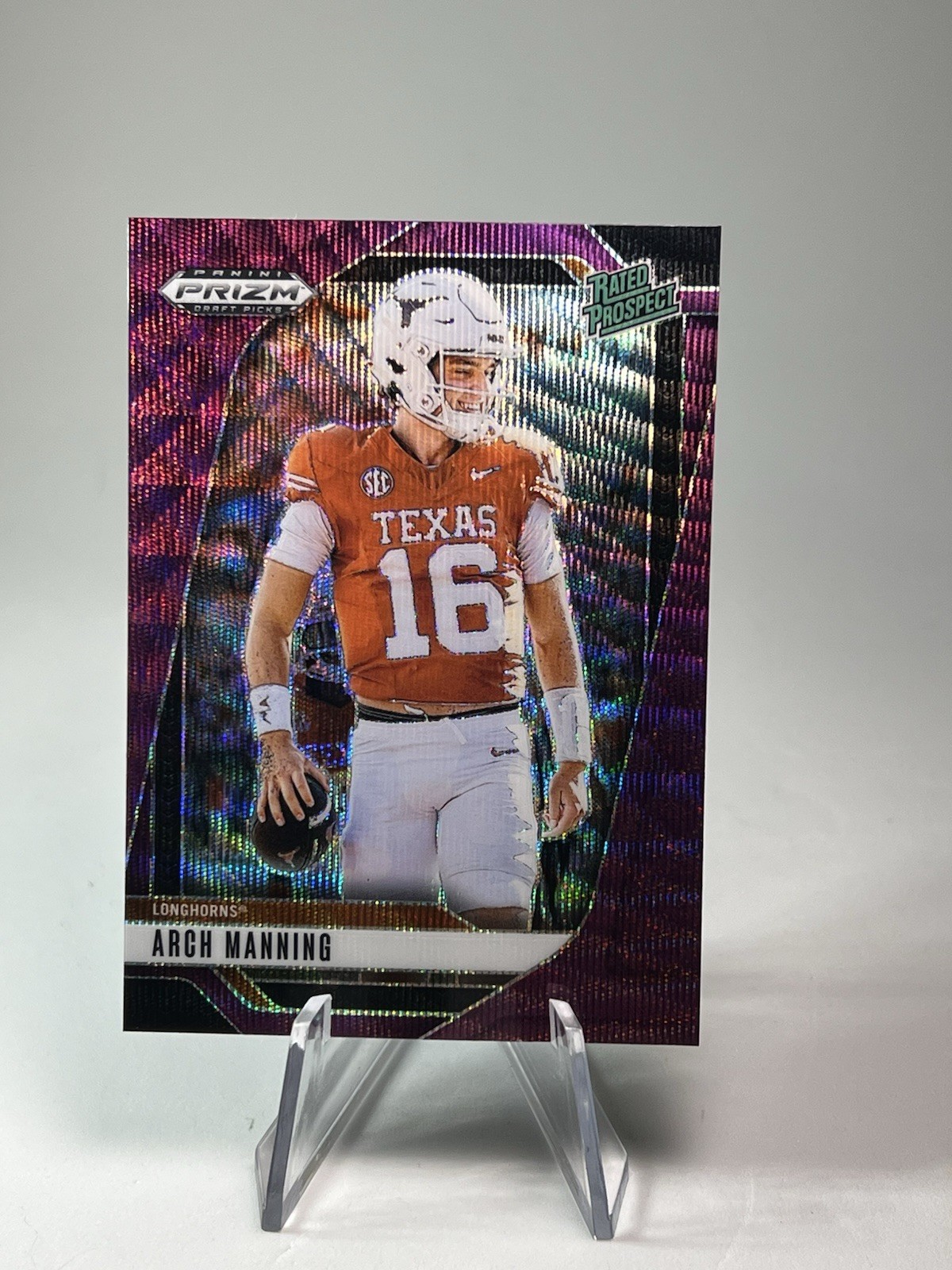 Arch Manning 2025 Prizm Draft Picks #166 Rated Prospect Purple Wave Prizm