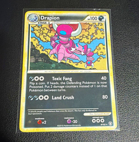 The Pokemon Company Pokemon TCG Drapion 4/102 Triumphant Holo Eng 100HP