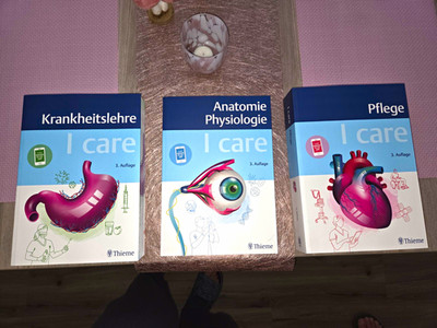 Thieme I care Lehrbuch-Set 3x 3. Auflage Pflege Anatomie Krankheitslehre