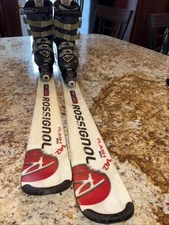 Rossignol Flash IRS 142 cm skis, Adj. Bindings, Boots, poles Package