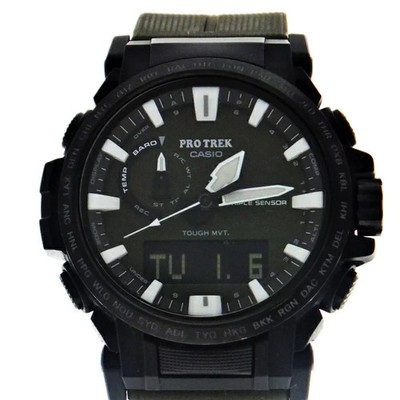 CASIO PRO TREK PRW-61Y-3JF Men's Tough Solar Green Dial Watch Used