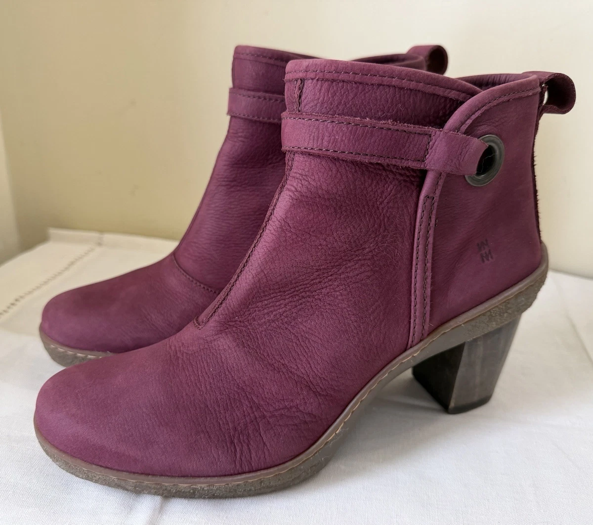Botas De Moda Mujer El Naturalista N5338 Aqua - Cuero, Suela De Caucho, Estilo Casual