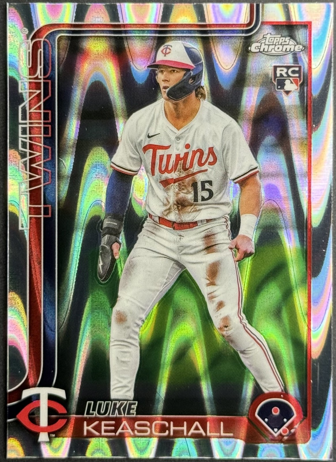 2025 Topps Chrome Update Luke Keaschall RayWave Refractor #USC106 RC Twins