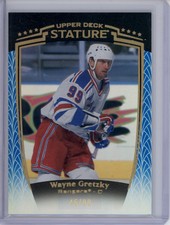 2024-25 Stature Wayne Gretzky Blue Parallel Color Match HOF SP /99